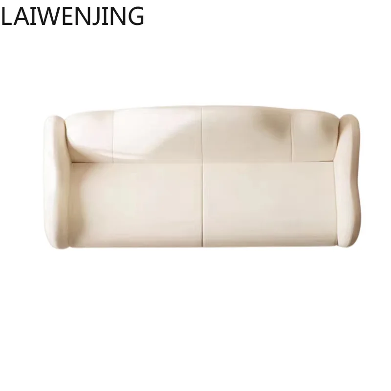 SGF simple straight row matte cloth sofa light luxury flannel straight row sofa