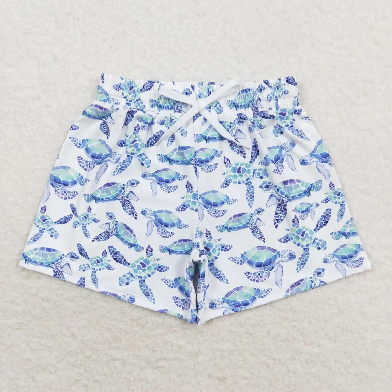 Bañador blanco de tortuga para bebé, pantalones cortos de Boutique para niño, novedad de moda de verano, venta al por mayor