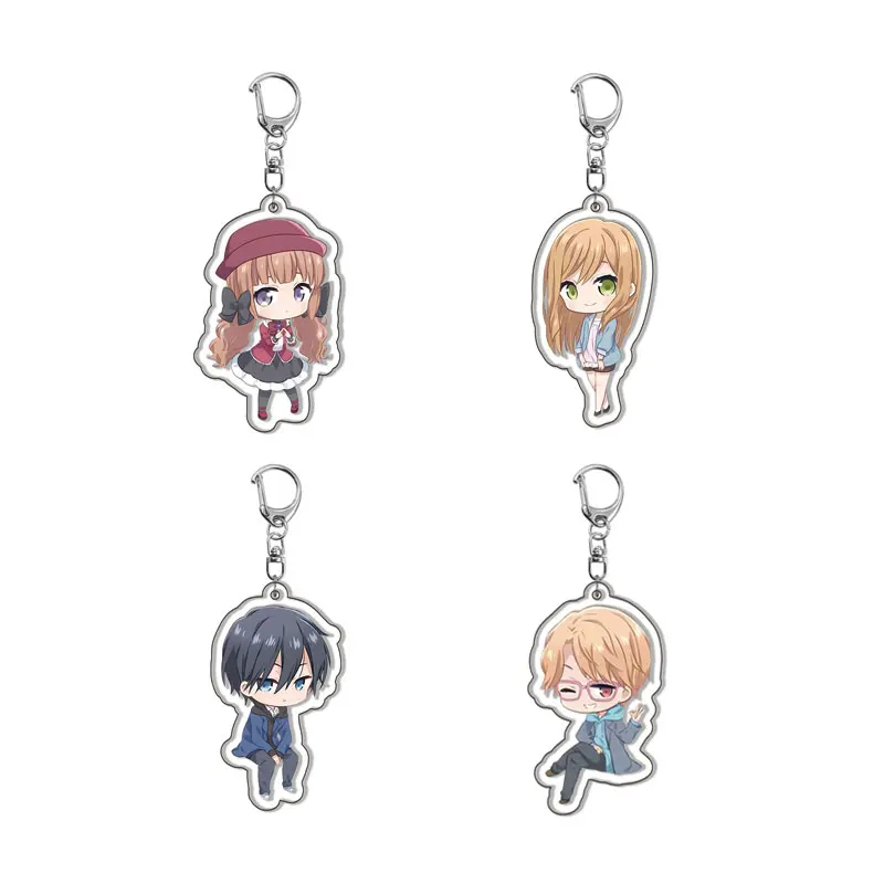 My Love Story With Yamada-kun At Lv999 Anime Keychain For Akane Kinoshita Akito Yamada Runa Sasaki Eita Sasaki