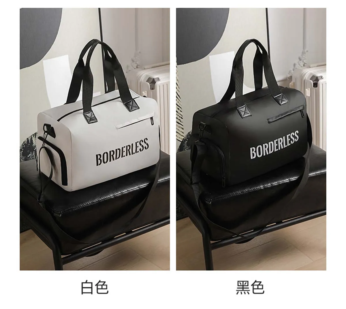 New sports gym bag Short business travel bag Portable storage bag Explosive large capacity duffel bag Waterproof bag