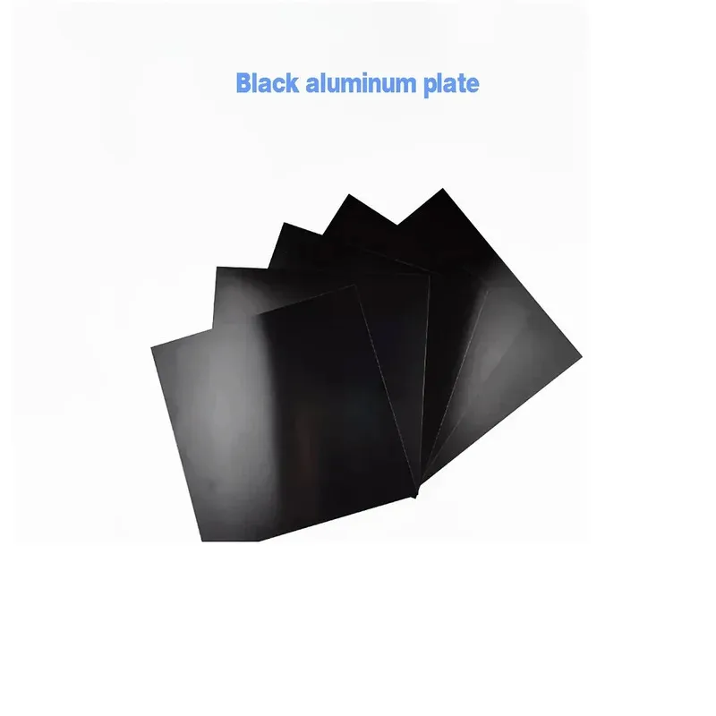 

Black Anodized Aluminum Alloy Plate Custom Non-Standard Parts THK 0.5mm To 3mm