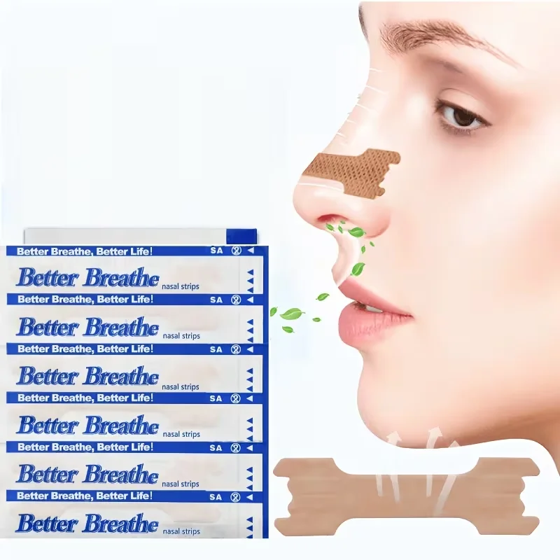 200pcs Anti Snore Sticker Nasal Strips 55X16mm Better Breathe Stay Away From Snoring Anti-snoring For Nose Snoring-prevention