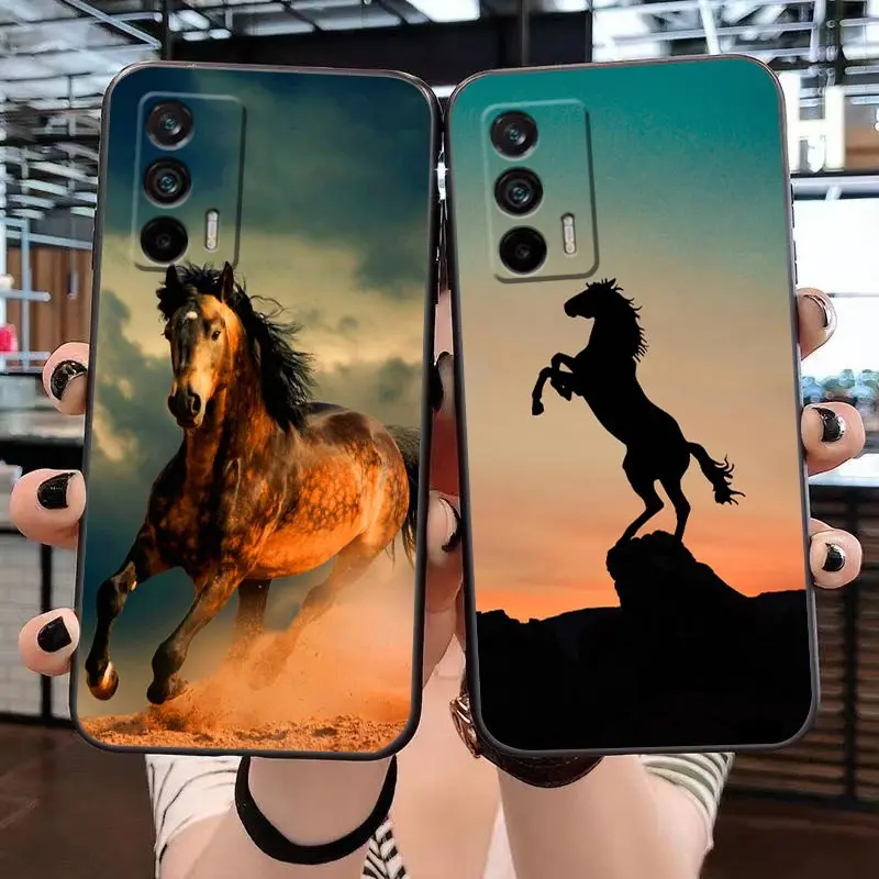 Handsome Animal Horse Phone Case For Realme GT 2 Pro Master Neo 2 3 5 NARZO 50 50I 50A C55 C53 C35 C33 C31 C30 C30S Case Funda