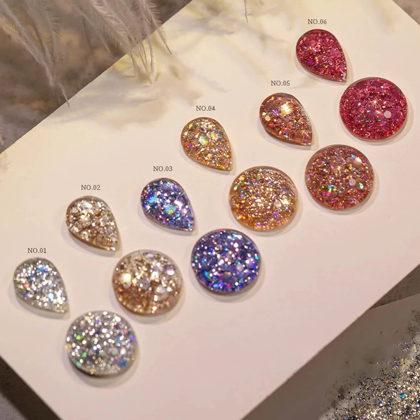 MEC 1-6 pezzi Star Diamond Smalto per unghie gel di ghiaccio tritato 2025 Autunno/Inverno Natale Super Glitter Dream Glitter Forniture per unghie