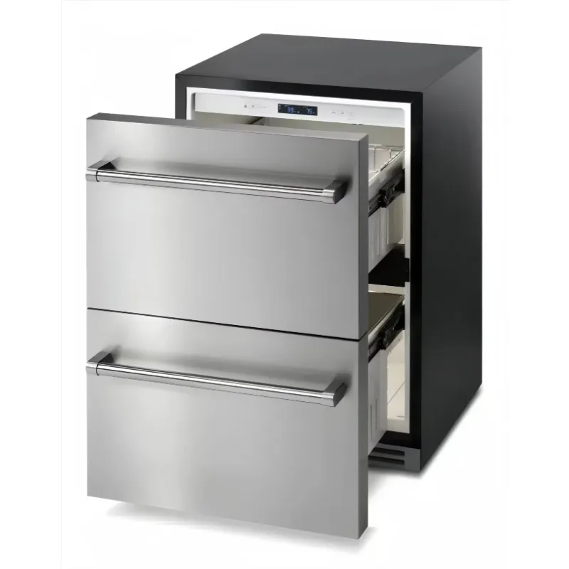 24-Inch wide stainless steel built-in drawer refrigerator 5.4 cubic feet outdoor constant temperature beer beverage storage