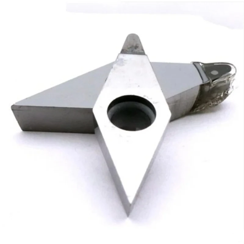 Lama girevole in alluminio diamantato PCD per lavorazione in lega di alluminio VBGT VCGT 110302 ad alta lucentezza con buona superficie