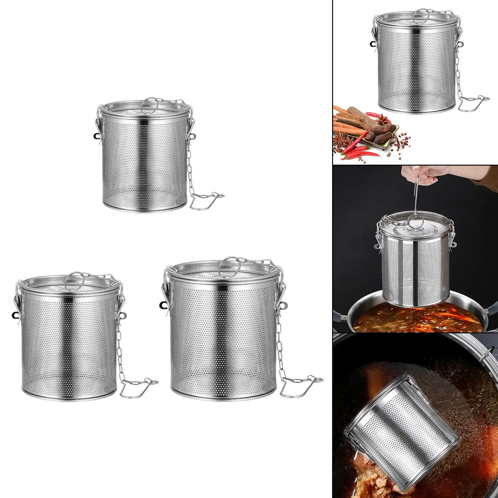 

Loose Leaf Tea Infuser Fine Mesh Tea Strainer Stainless Steel