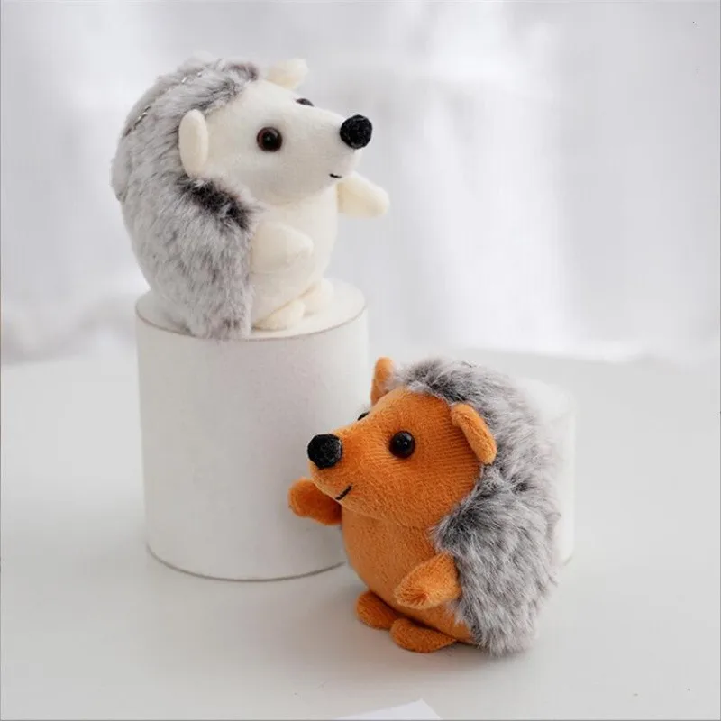 

9 Cm 2 Color Cute Plush Toy Hedgehog Small Pendant Creative Mini Soft Stuffed Animal Toys For Birthday Girls Playmate Gift