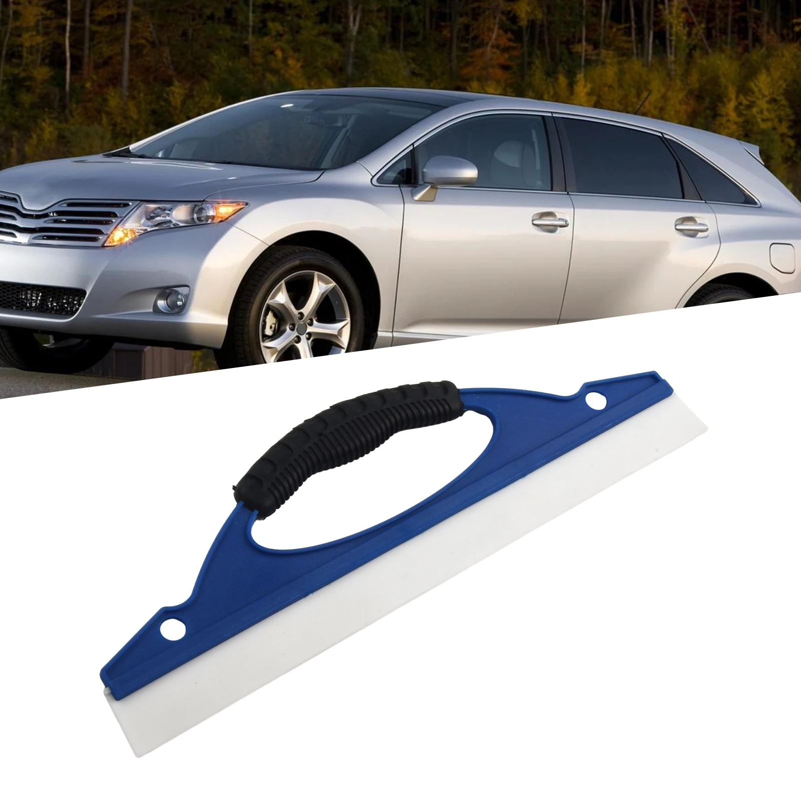 

High Quality Glass Water Squeegee Blue Car Window Alkali-resistant Flexible Silicone Labor-saving Non-slipping