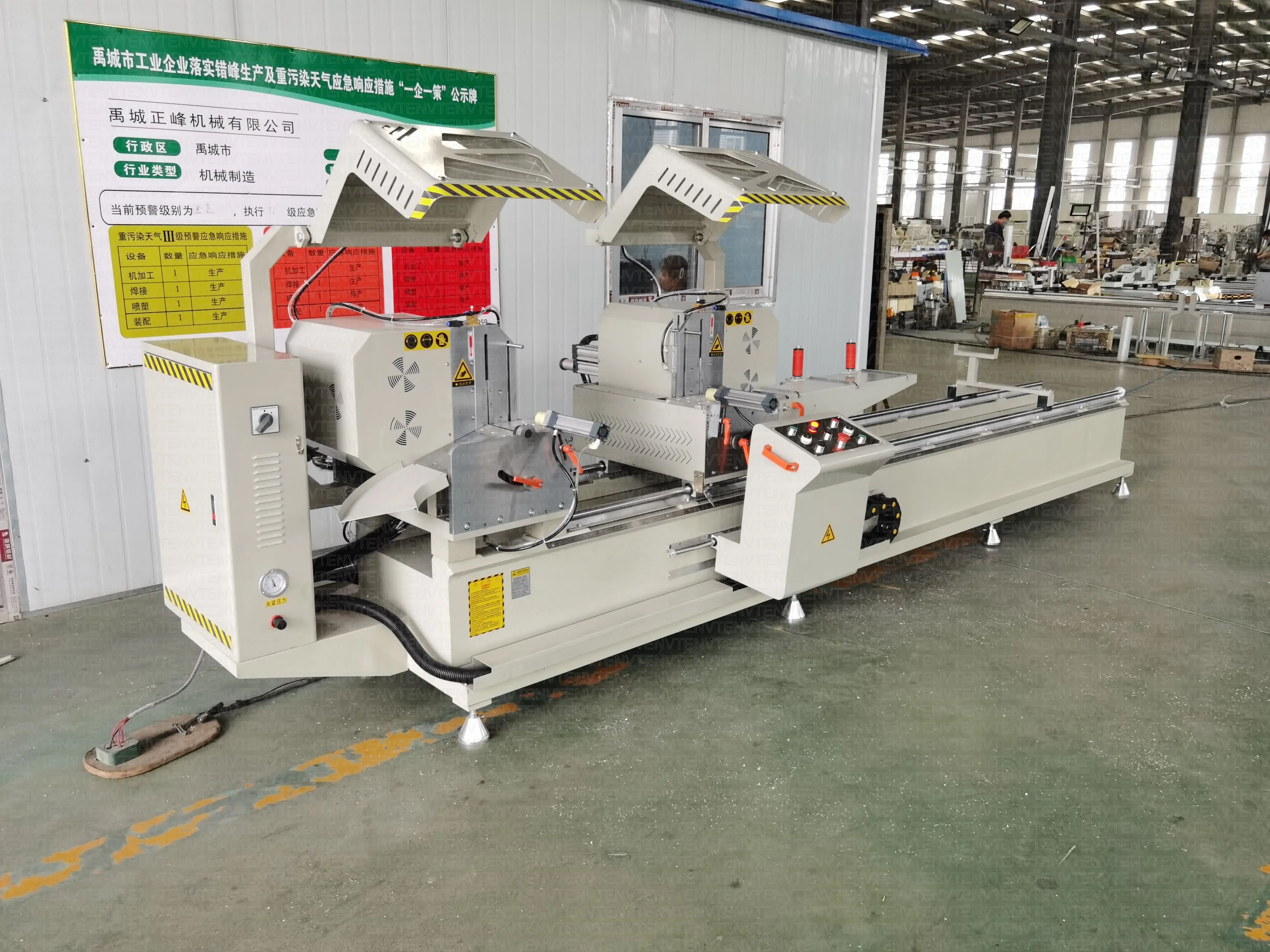 Guaranteed Aluminium Profile Double Head Cutting Hine