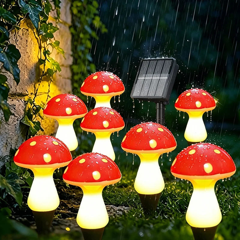 luzes-decorativas-led-em-forma-de-cogumelo-para-exterior-alimentadas-por-energia-solar-a-prova-d'Agua-para-caminhos-e-decoracao-de-jardins