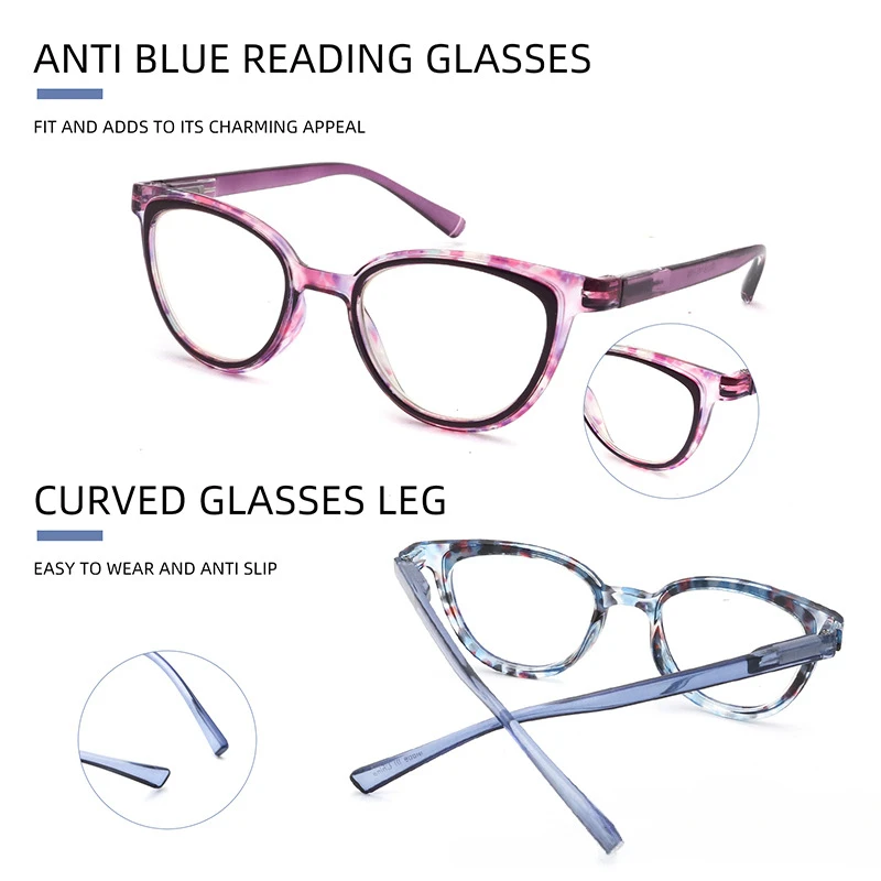 Neutral Anti Blue Light Presbyopia Glasses Spring HD Comfortable Business Reading Glasses 1.0 1.25 2.0 for Men Computer Glasses