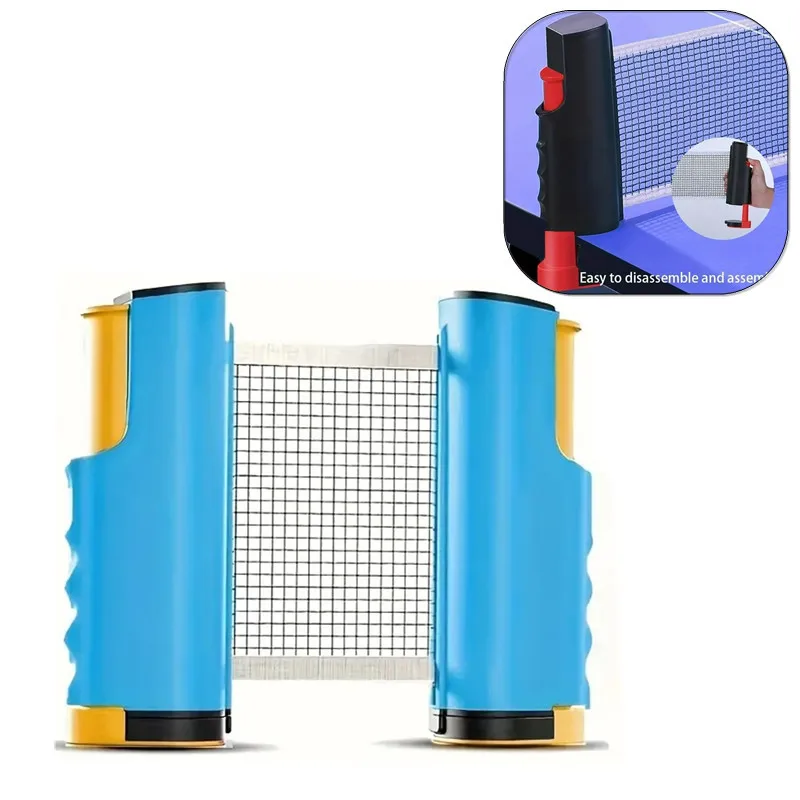 شبكة تنس الطاولة القابلة للسحب، شبكة بينج بونج المحمولة، بدلة قابلة للتطوير لأي معدات ممارسة الطاولة قابلة للتعديل