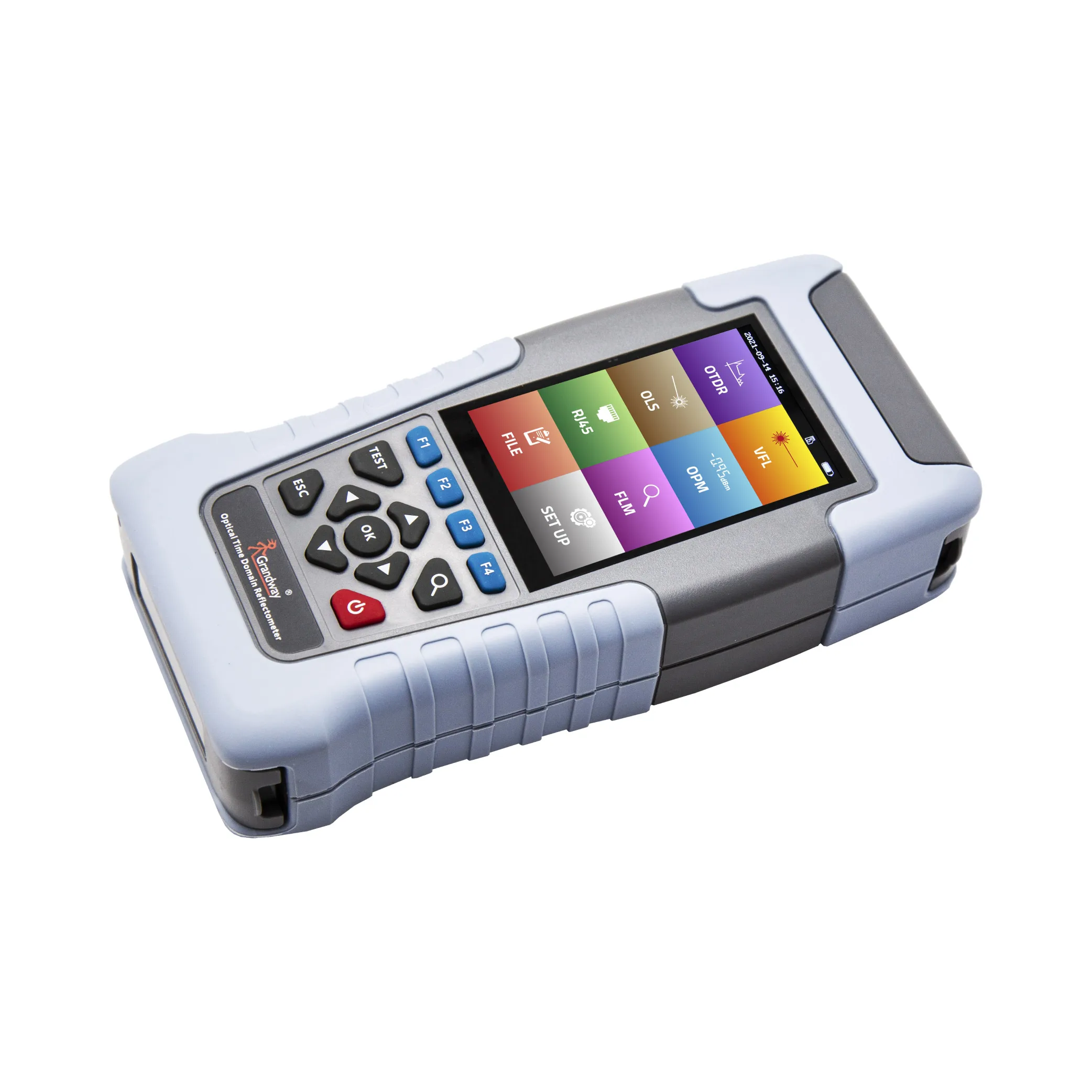

202580KM MINi OTDR 1310/1550nm 22/20dB Fiber Optic Reflectometer Touch Screen VFL OLS OPM Event Map Ethernet Cable Tester