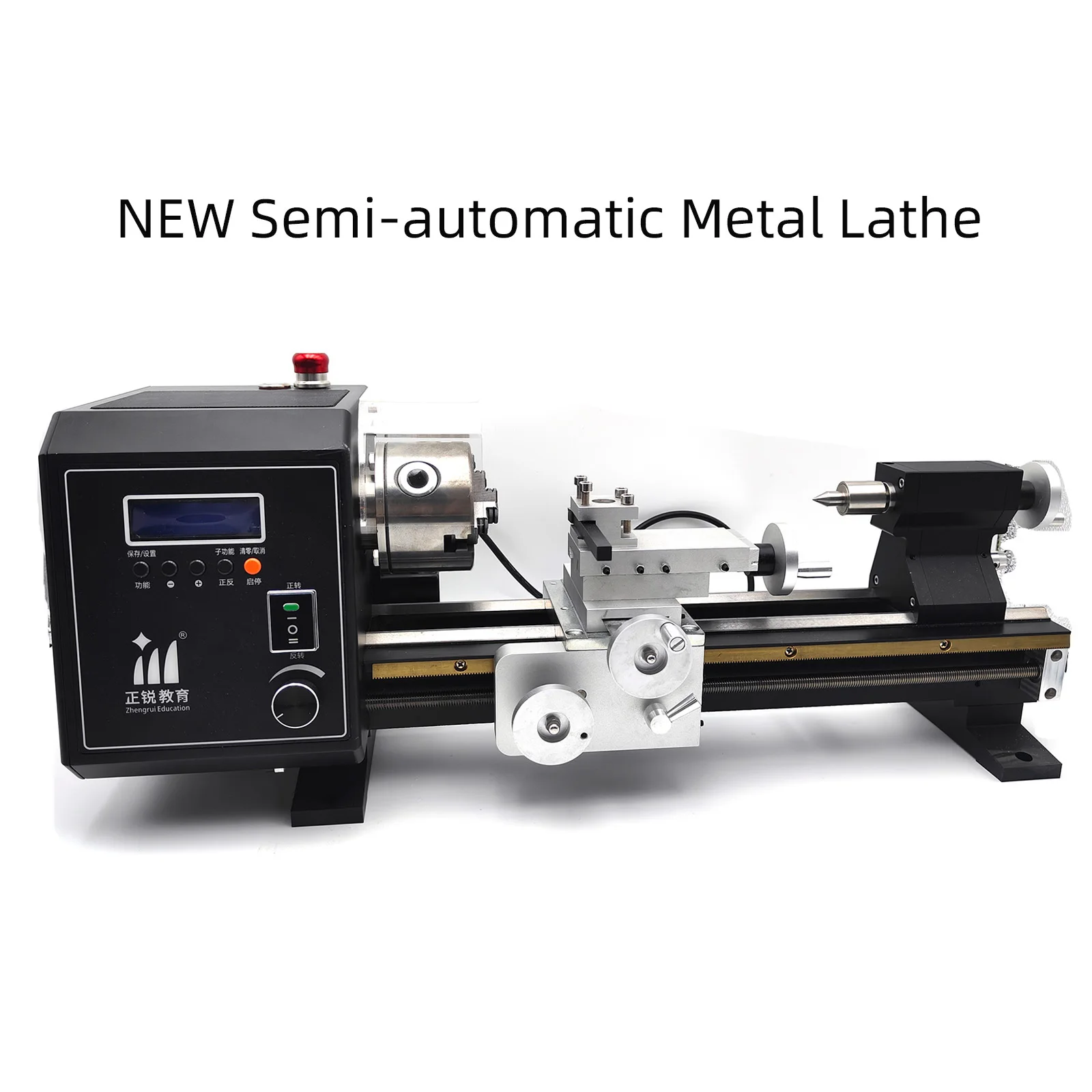 

Mini Precision Intelligent Miniature Metal Lathe Machine CNC Auto Left&Right Threading Making 200-500W Adjustable 0-2000 rpm