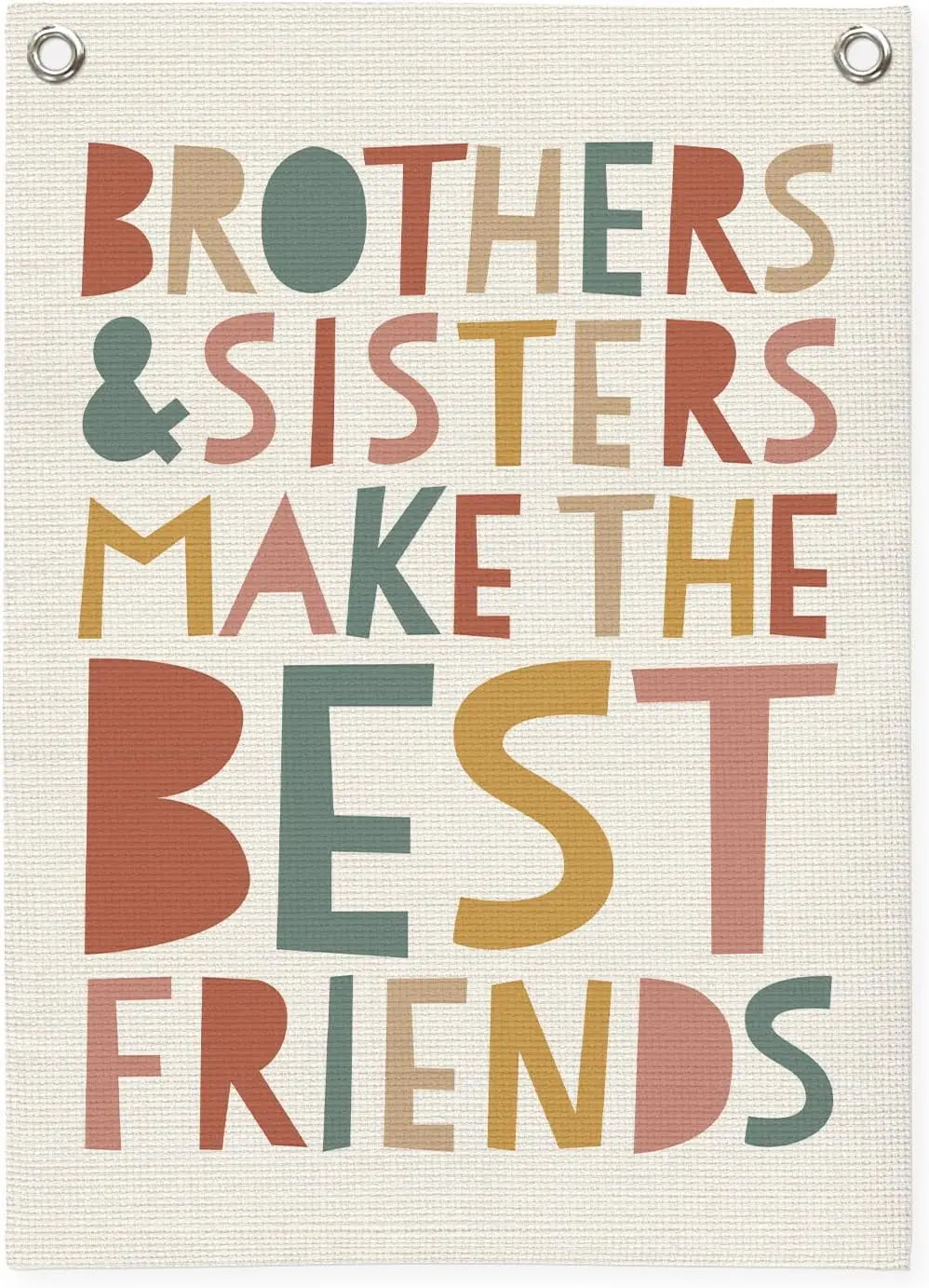 Flagnshow 100% Polyester Brothers Sisters Make the Best Friends Flags