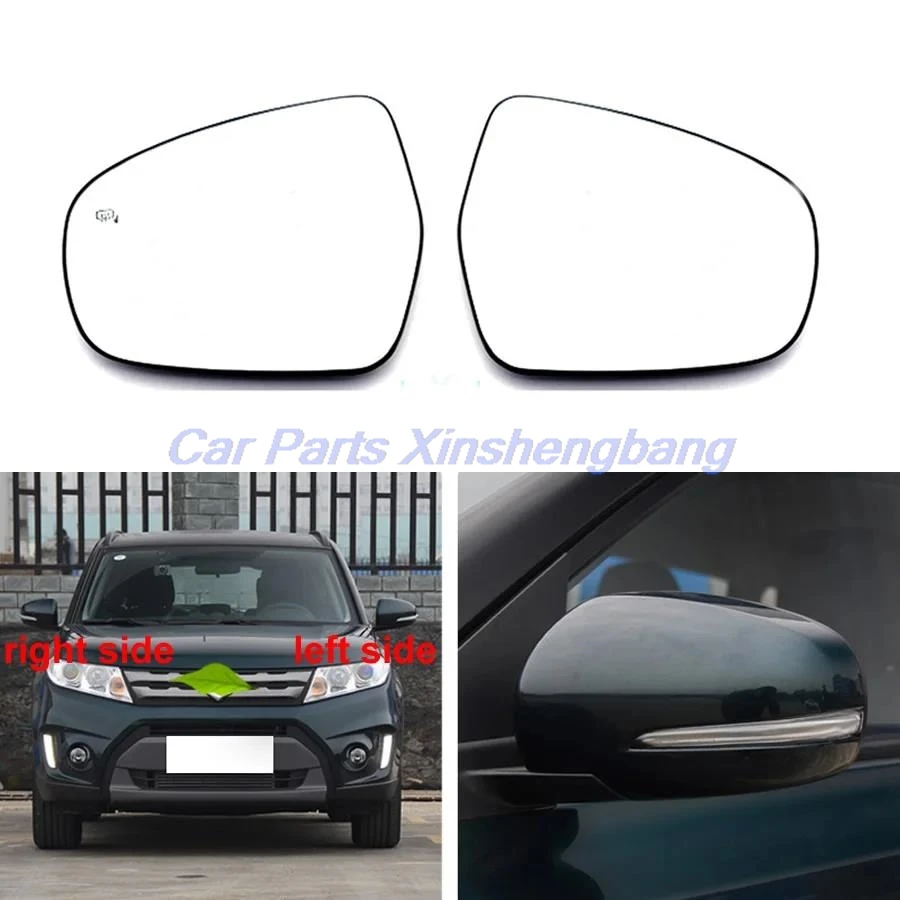 

For Suzuki Vitara S-cross Replace Outer Rearview Side Mirrors Lens Door Wing Rear View Mirror Glass with Heating