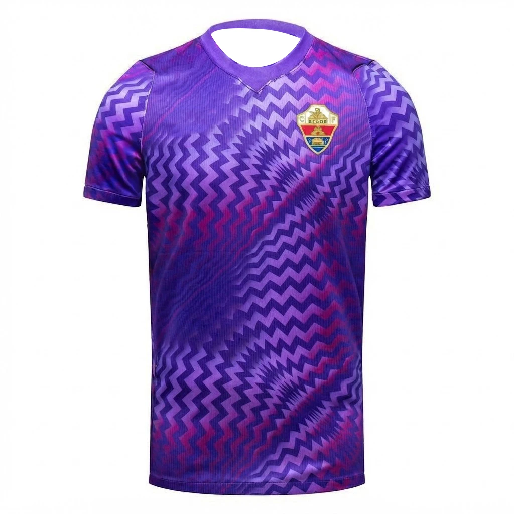 2026/27 Elche CF Trikot, 3D-Druck-Design Schnell Trocknendes Komfortables Atmungsaktives T-Shirt, Unisex Mesh Fußball-T-Shirt für Männer und Frauen – Detail 6