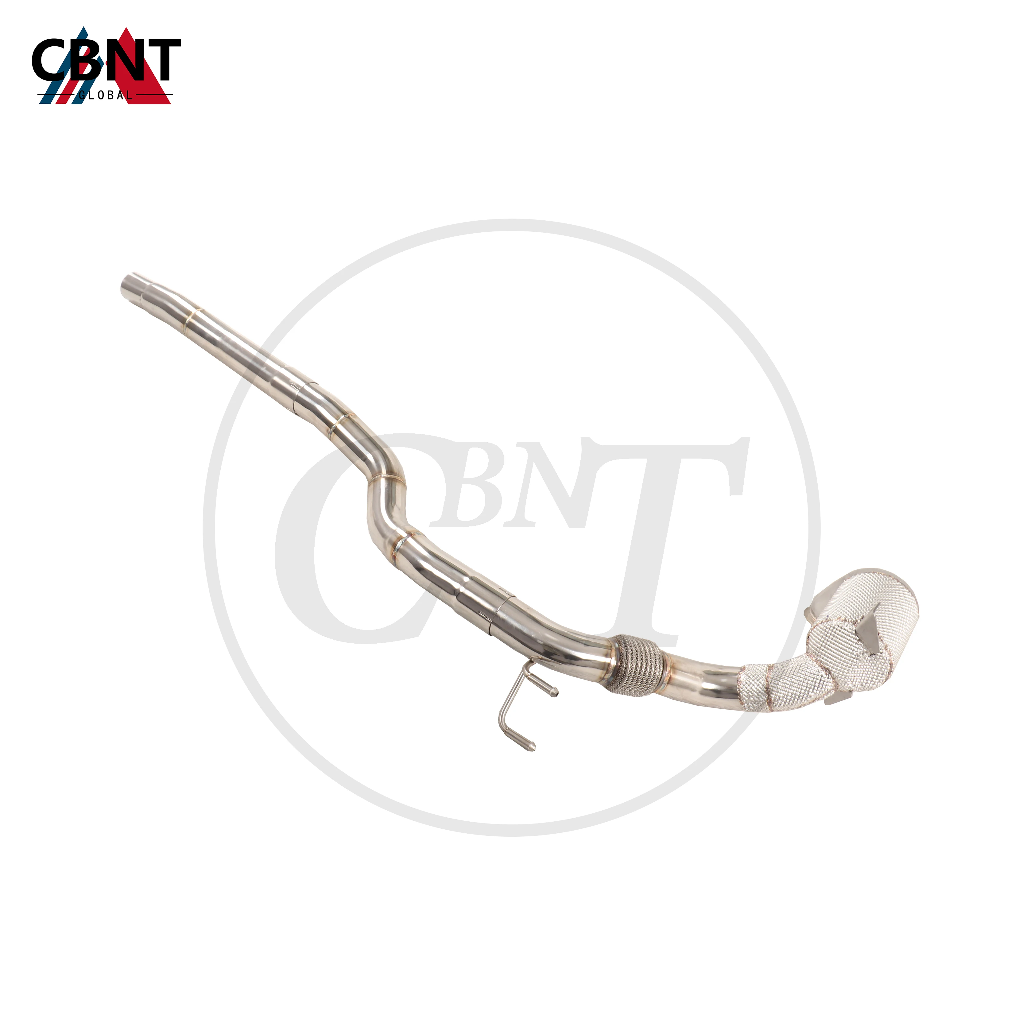 CBNT for VW Tiguan L 2.0T 380tsi Exhaust Header with Catalytic Converter SS304 Stainless Steel Exhaust-Pipe System Downpipe