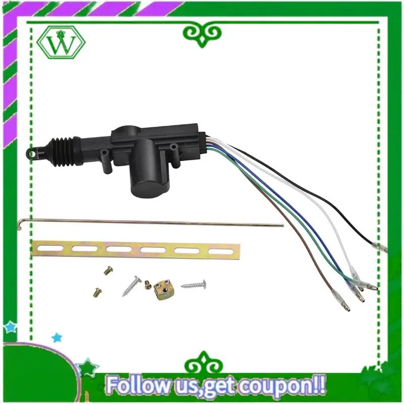 AC34-รถล็อคประตูรีโมทคอนโทรล Keyless Entry ระบบล็อคชุด 4 ประตูล็อค Actuator Universal 12V เปลี่ยนชิ้นส่วน