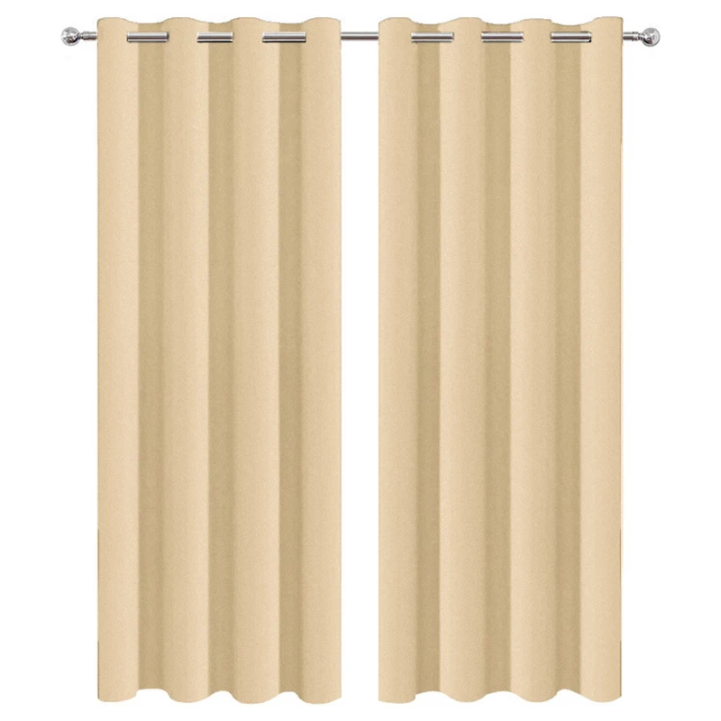 Customizable black silk high quality curtains sun protection heat insulation curtains sunshade full blackout curtains