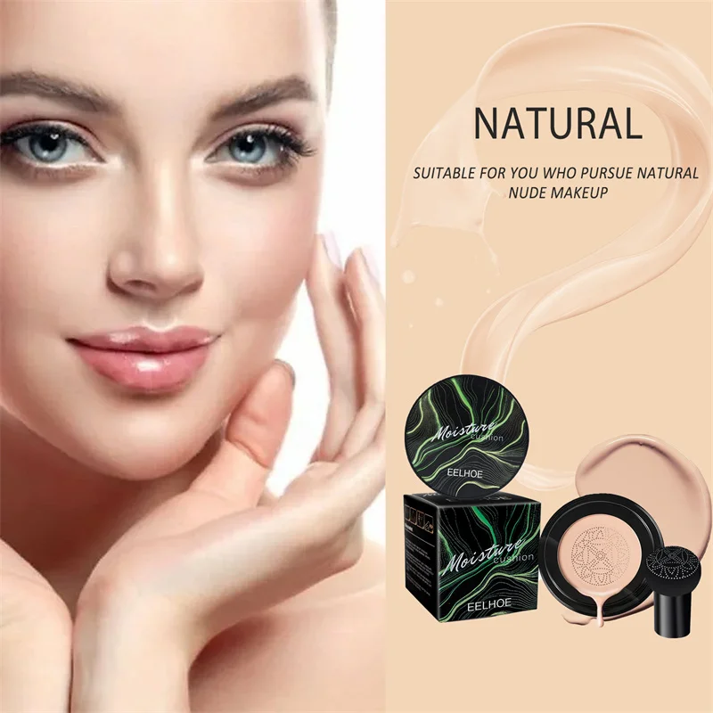 New Mushroom Head Air Cushion CC Cream Natural Moisturizing Foundation Concealer Whitening Oil-control Makeup Cosmetics BB Cream