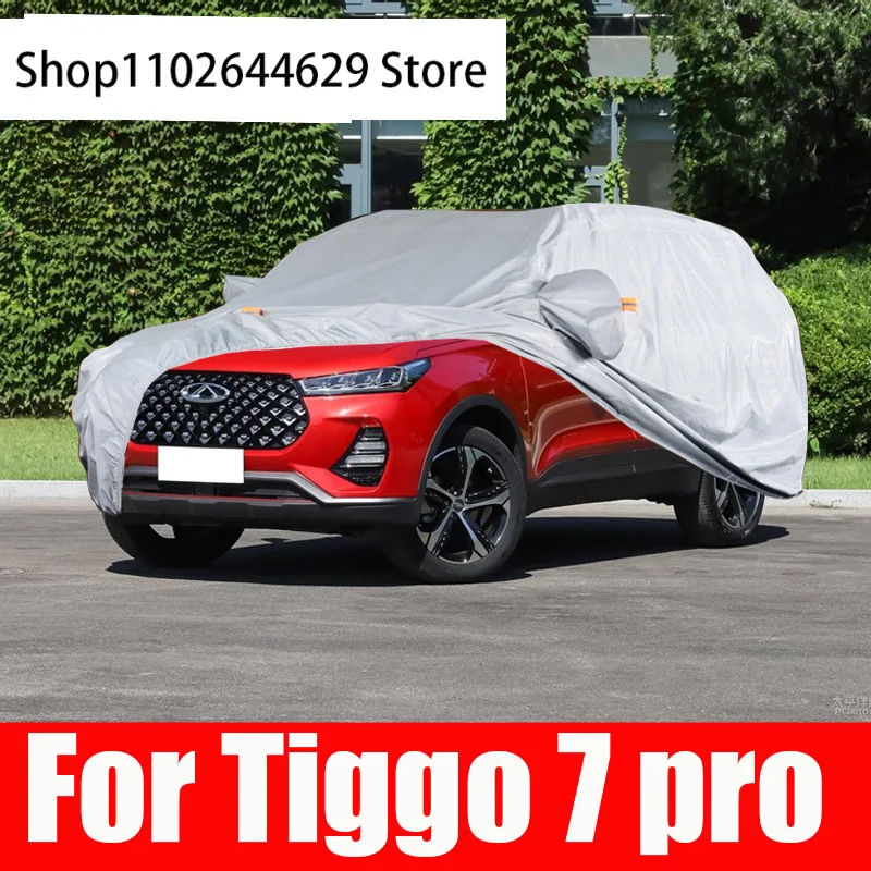 

Exterior Car Cover Outdoor Protection Full Covers Snow Sunshade Waterproof Dustproof for Tiggo 7 Pro 2018-2021 SUV Accessories