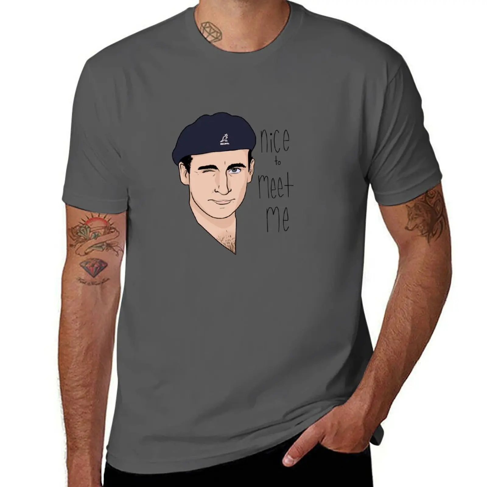 

Date Mike, nice to meet me T-Shirt t shirt for man 100 percent cotton man t shirts cotton T-Shirt