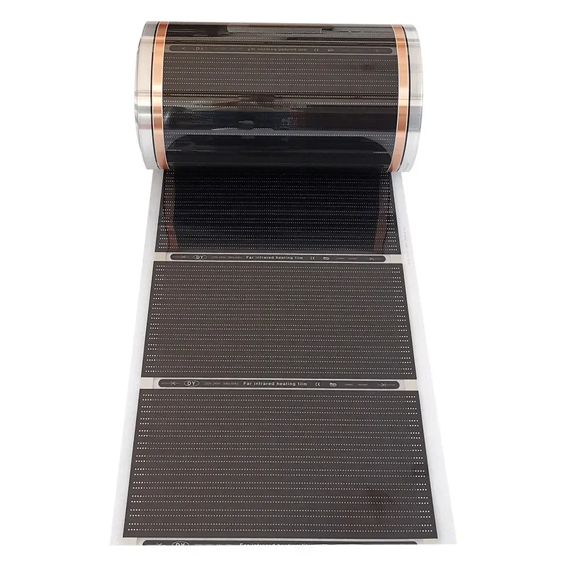 80x200cm 220W Infrared Warm Floor Heating Film Electric High Quality Carbon Fiber Electric Heating Mat Underfloor Heating Film