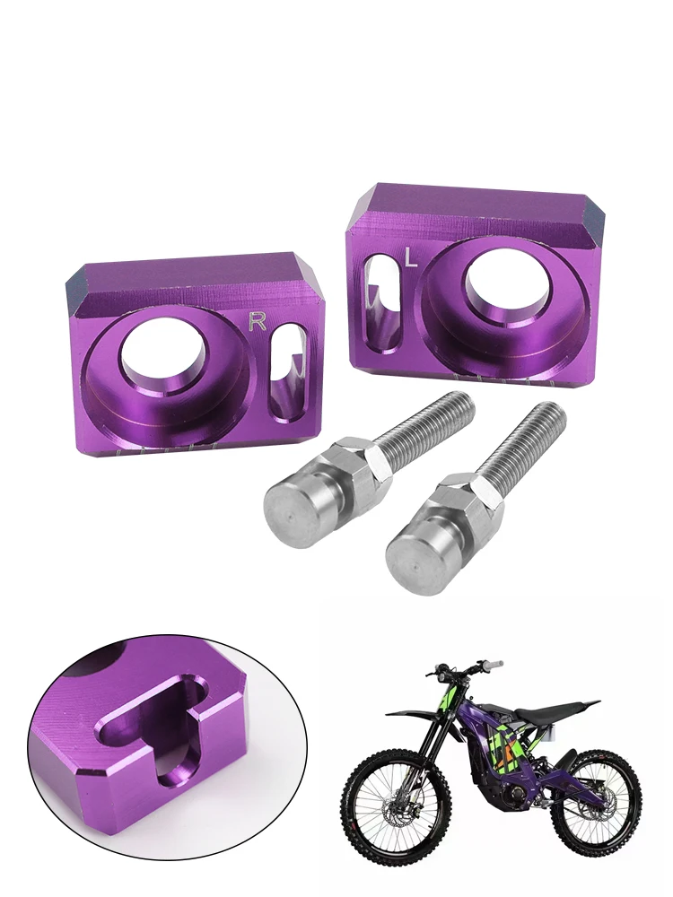 AliExpress LINGQI Motorcycle Accessories Axle Tension Block Replacement For Dirt Pit Bike Motorbike Off Road 1 Pair Rear Chain Adjuster