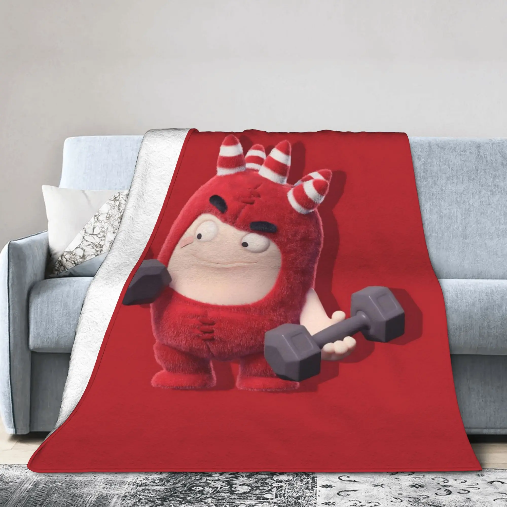 Oddbodse Animated Comedy Blankets Fleece All Season Fuse Multi-function Soft Throw Blankets for Home Office Bedspread