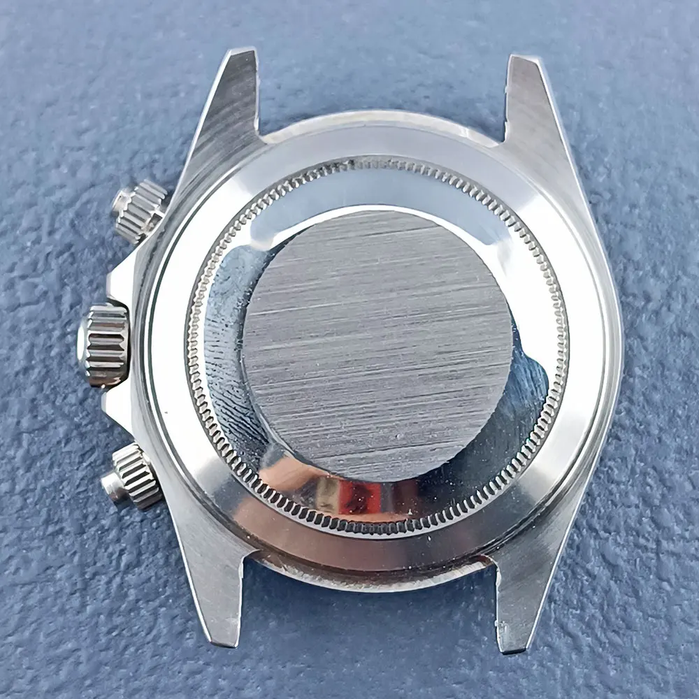 39mm 316L stainless steel sapphire glass VK63 movement watch case meteorite dial VK63 timing code watch 5BAR waterproof