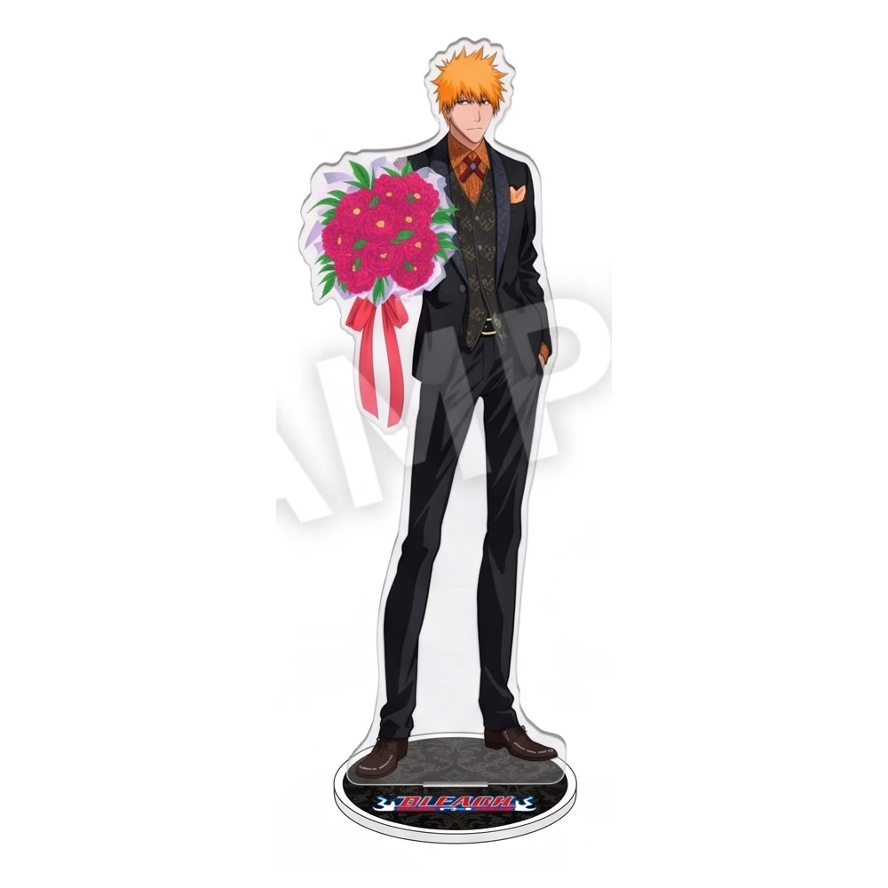 New Anime Bleach Acrylic Stand Kurosaki Ichigo Figure Desktop Decoration Collectible Ornament Character Model Gift Keychain view 4