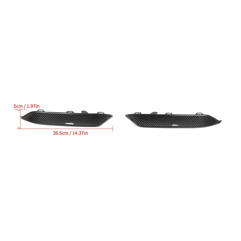 Dry Carbon Fiber Car Front Bumper Splitters Lip For For BMW M8 F91 F92 F93 2020-IN Front Splitters Replacement Lip Apron Trim