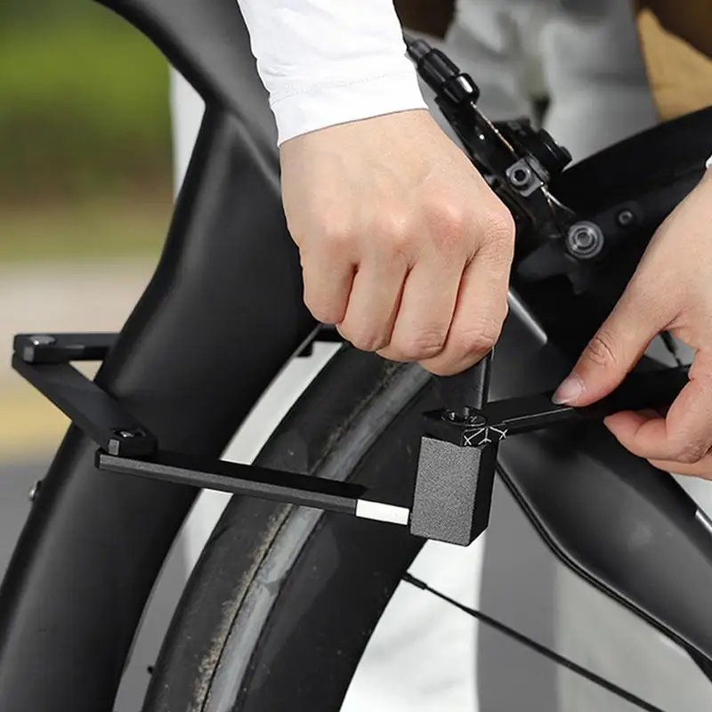 Candado para bicicleta con candado en U con 2 llaves, candados para bicicleta de alta resistencia con 2 llaves para bicicleta eléctrica y plegable de montaña y carretera