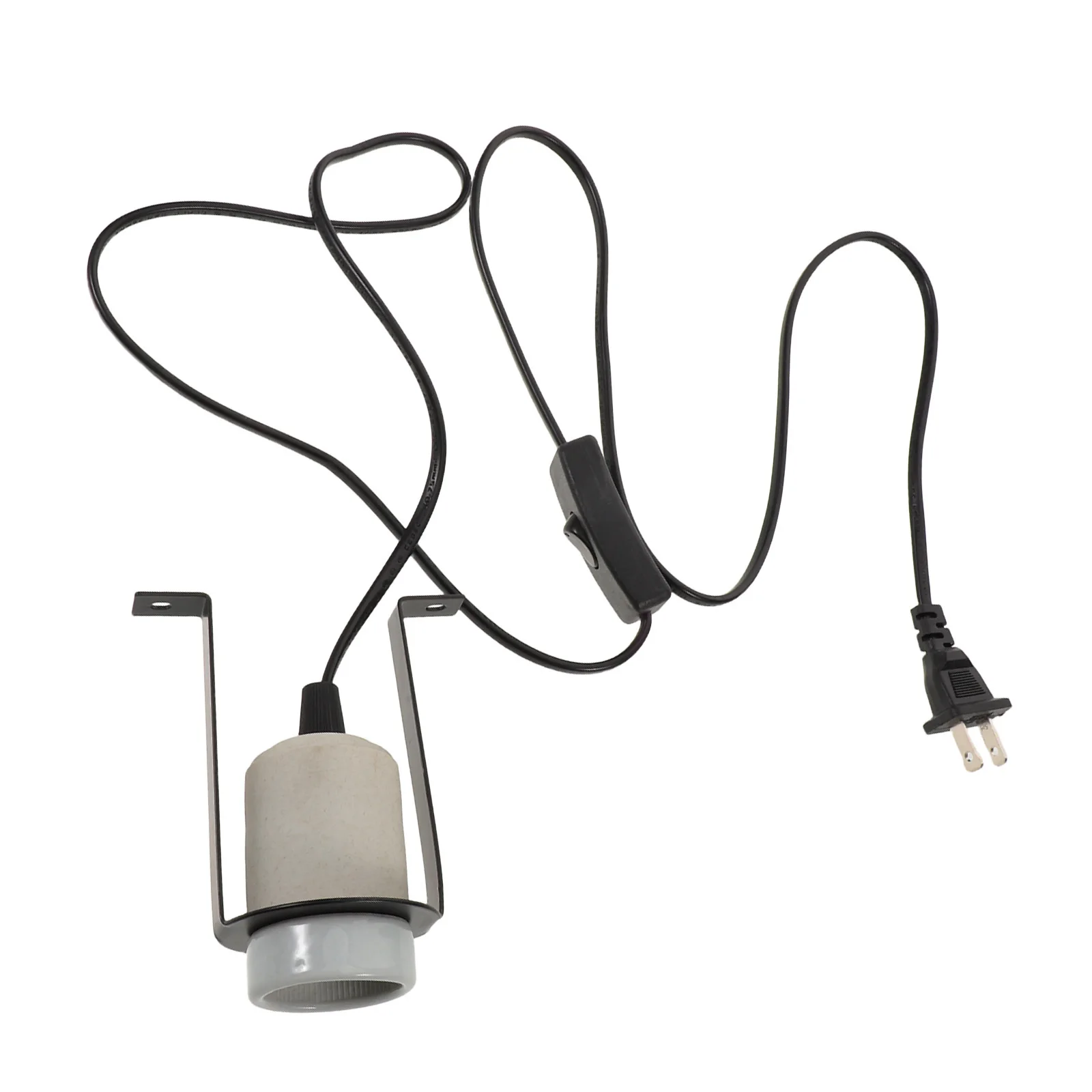 

Ceramic Reptile Heat Emitter Lamp Holder High Temperature Resistant Adjustable Height for Turtle Lizard Snake Bearded Dragon