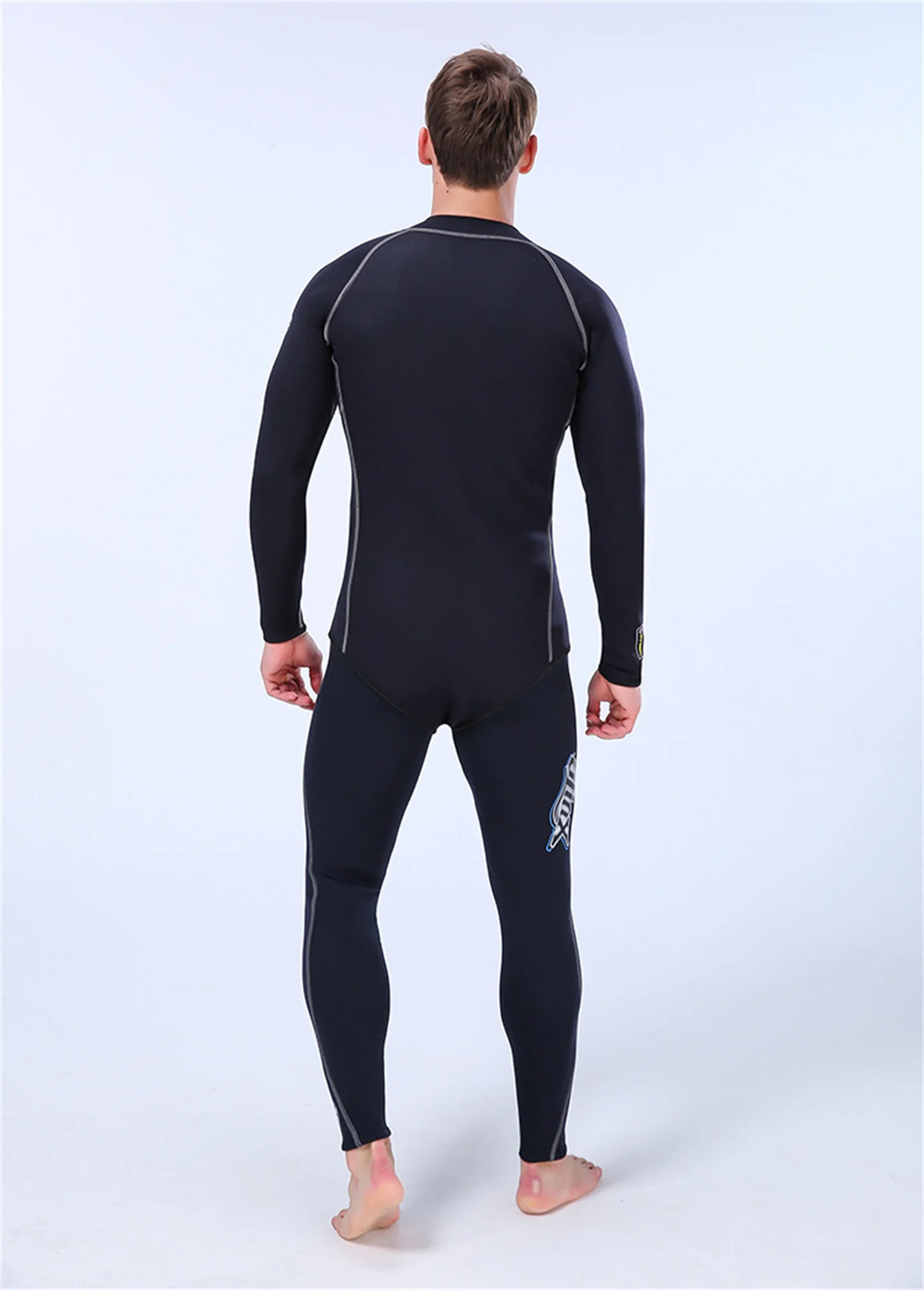 Tauchjacke, 3 mm Neopren, für Herren, verbundener Schritt, Tauchoberteil, Speerfischen, Schnorcheln, Surfen, separater Neoprenanzug, Winter-Badebekleidung – Detail 10