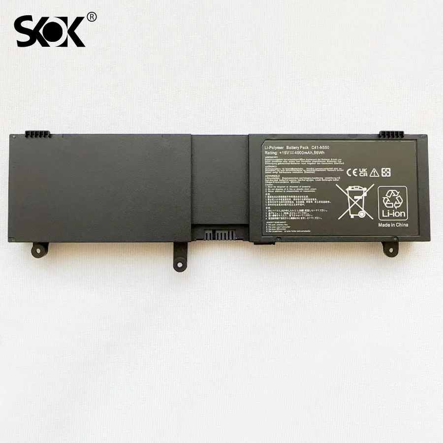 Imagem -06 - Bateria do Portátil Substituição para Asus N550 N550ja N550jv N550j N550x47jv N550x47jv-sl N550jk Q550l Q550lf G550 G550jk C41-n550