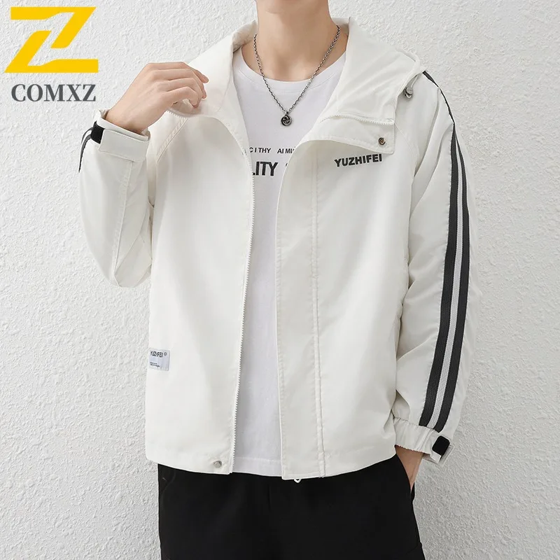 

COMXZ 2025, мужская и женская пара, куртка в гонконгском стиле, осенняя модная универсальная повседневная легкая дышащая куртка