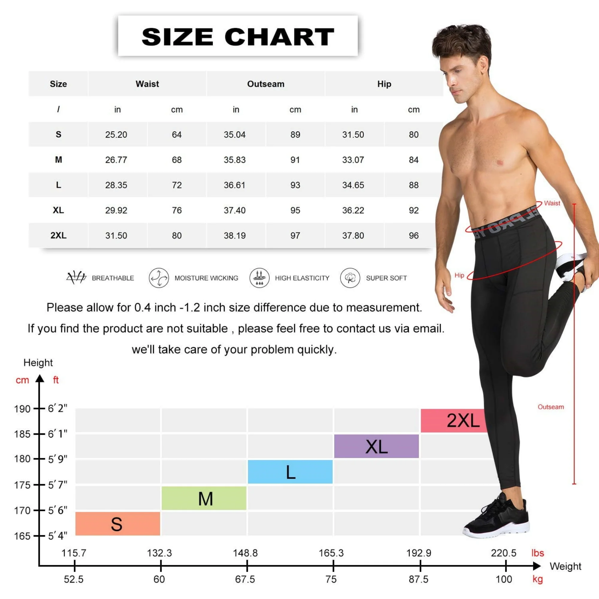 Męskie spodnie Baselayer kompresyjne legginsy do biegania legginsy z etui na telefon
