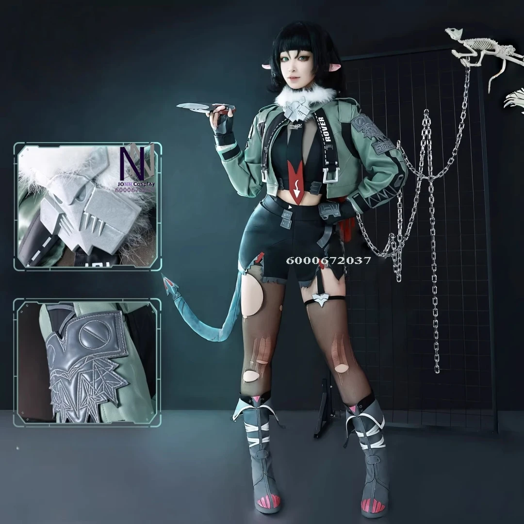 

Hot Game Zenless Zone Zero Rat-thyren Cosplay Costume Anime Jane Doe High Quality Role Playing Outfit Wig for Women Comic Con