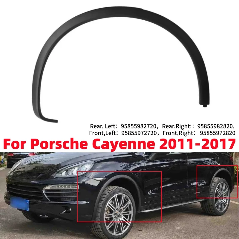 

Auto Side Fender Flares Extension Protection Car Wheel Arch Trim Fender Cover For Porsche Cayenne 2011-2017