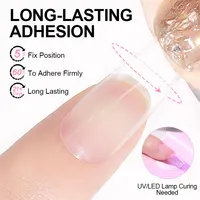 LIMEGIRL Colle Gel pour Ongles 7,5ml, Colle UV pour Faux Ongles, Vernis Gel Manucure, Gellac Hybride, Vernis Gel Multi-fonctions Ultra-résistant 3