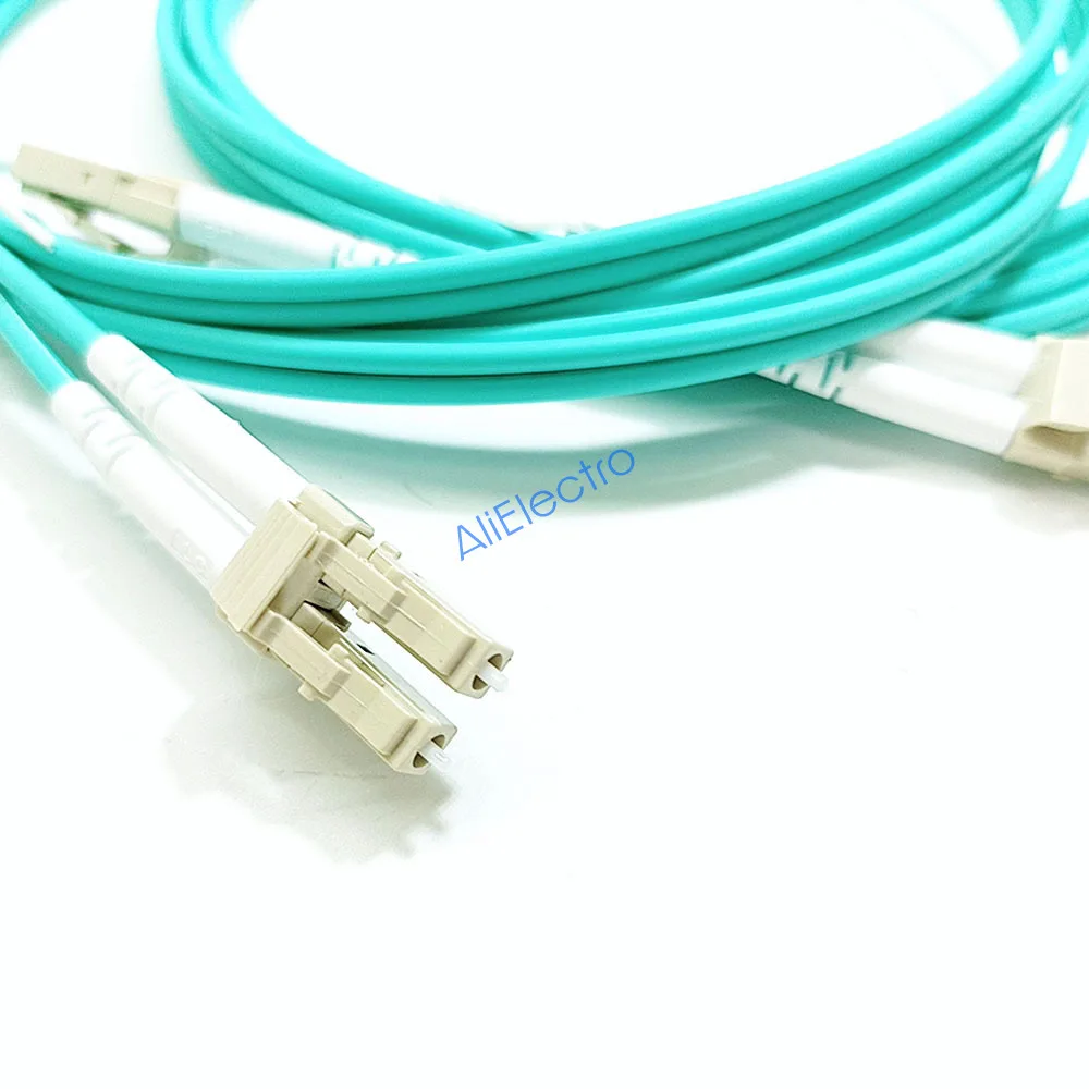 

10pcs/lot OM3 Fiber Optic Patch Cord LC UPC Multi Mode Jump Cable Dual 1/2/3/5m Dual Solo Fibra Cable