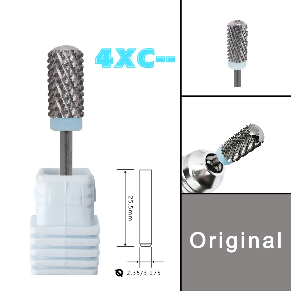 RolinStar 6.6 Großer Runder Aufsatz für Sicherheits-Nagelbohrer 4XC 5XC Original Acrylpulver-Dipping-Killer-Entferner Stärkste Nagelbohrer-Bits
