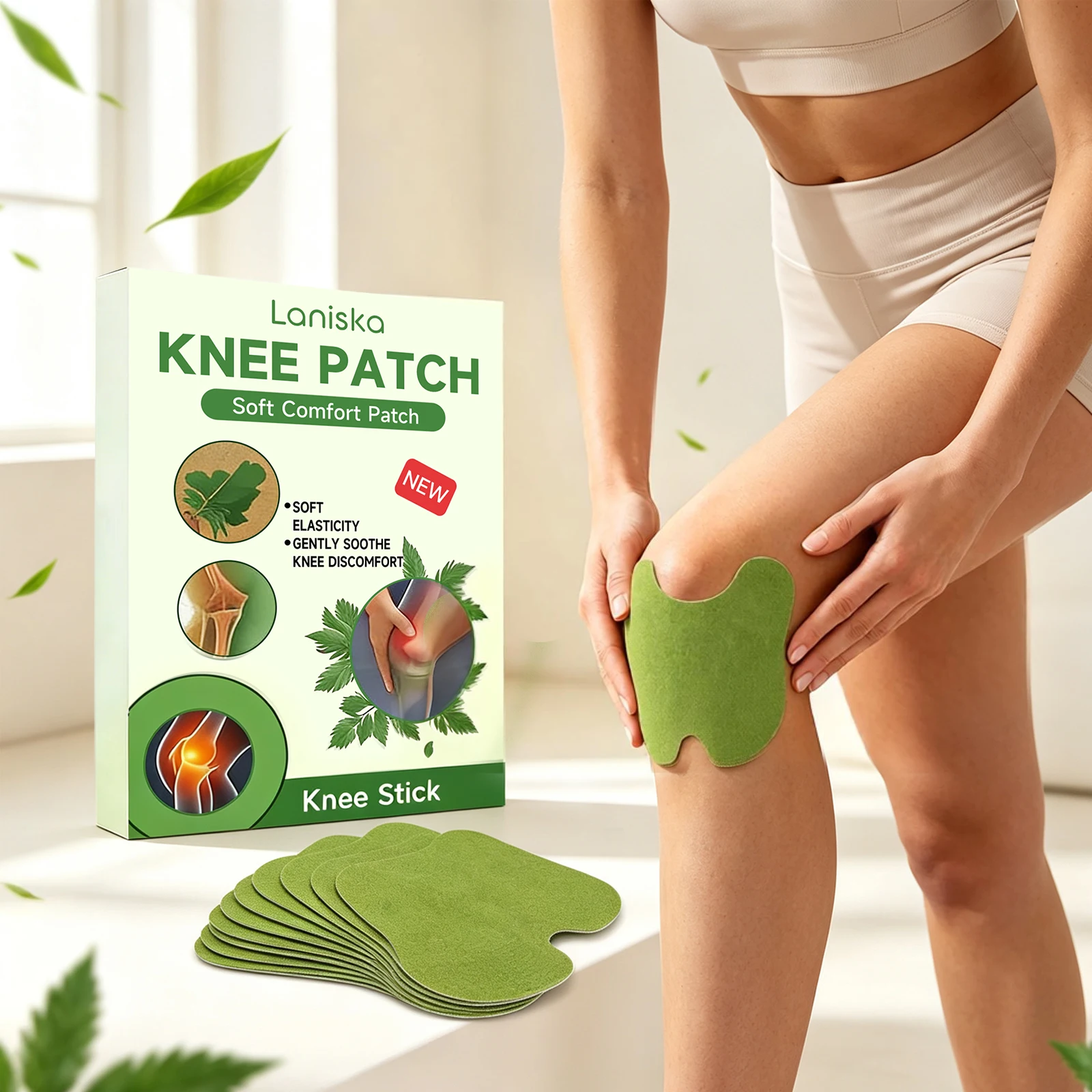 Knee Care Patch Sport Sprains Relief Ease Knee Soreness And Discomfort Alleviate Local Knee Stiffness Maintain Knee Joint Health