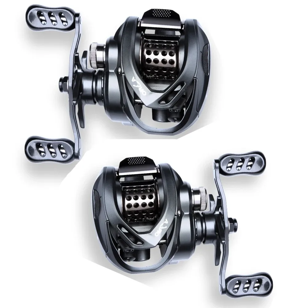 Salzwasser-Baitcasting-Rolle und Baitcaster 5+1BB Bait Casting Multiplier Spool Deep Shallow Spool Angelrolle
