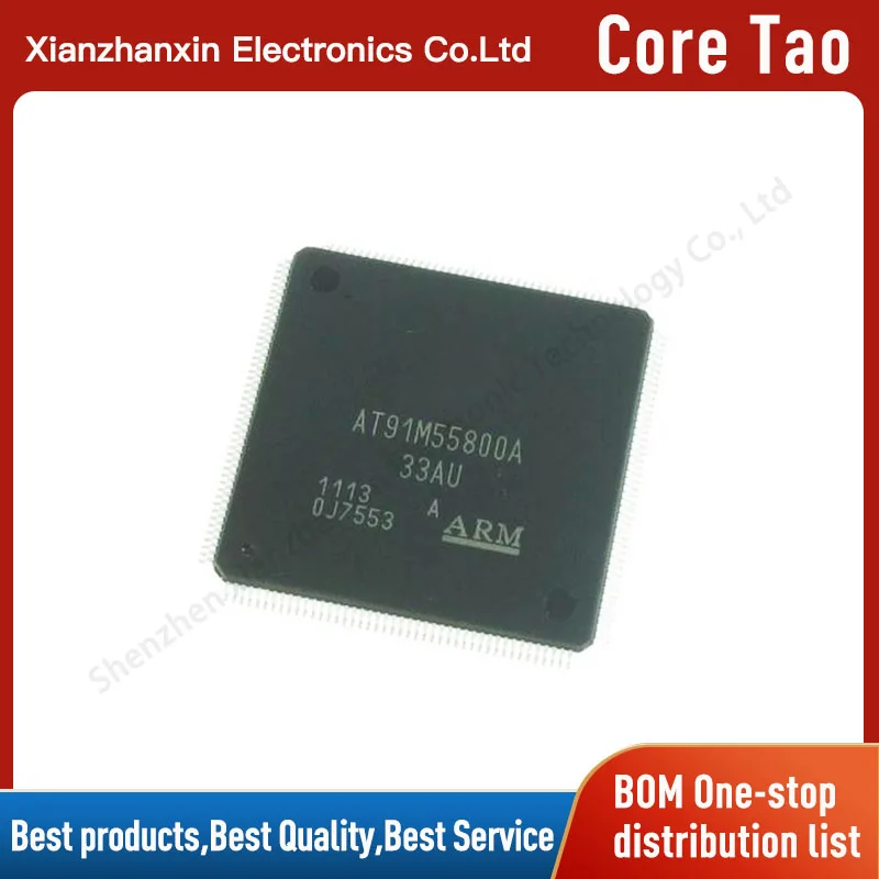 

1pcs/lot AT91M55800A-33AU AT91M55800A LPQF176 Microcontroller chips in stock