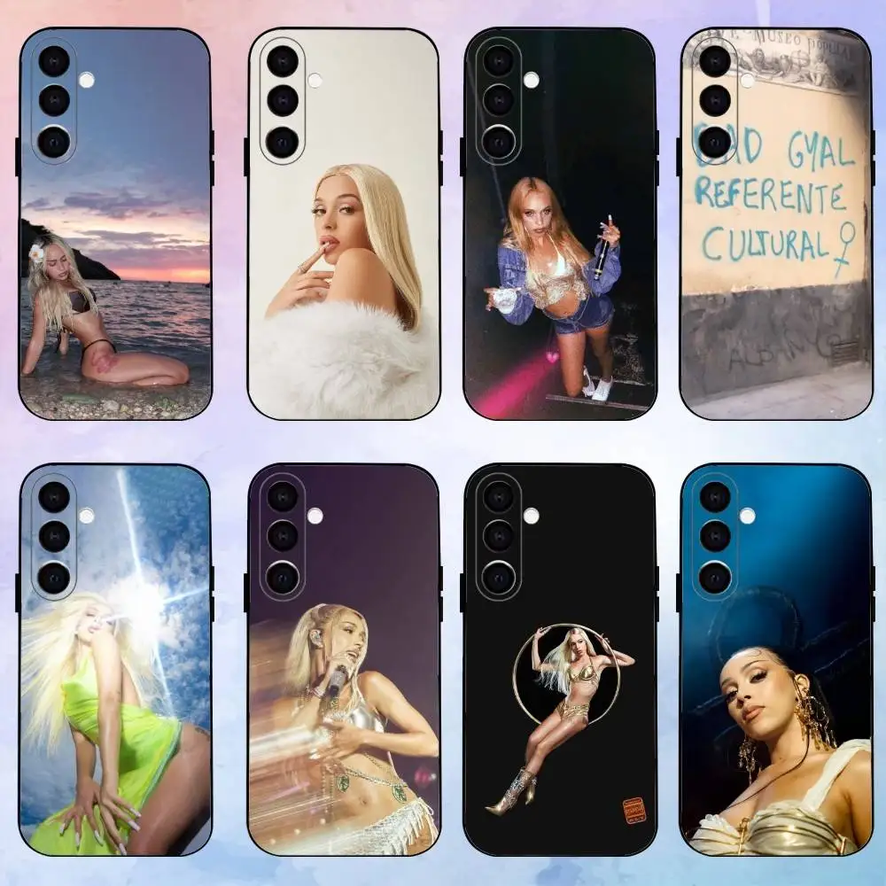 

B-Bad GyalS Singer Phone Case For Samsung Galaxy A73,A72,A71,A70,A53,A52,A51,Others Soft Black Shell