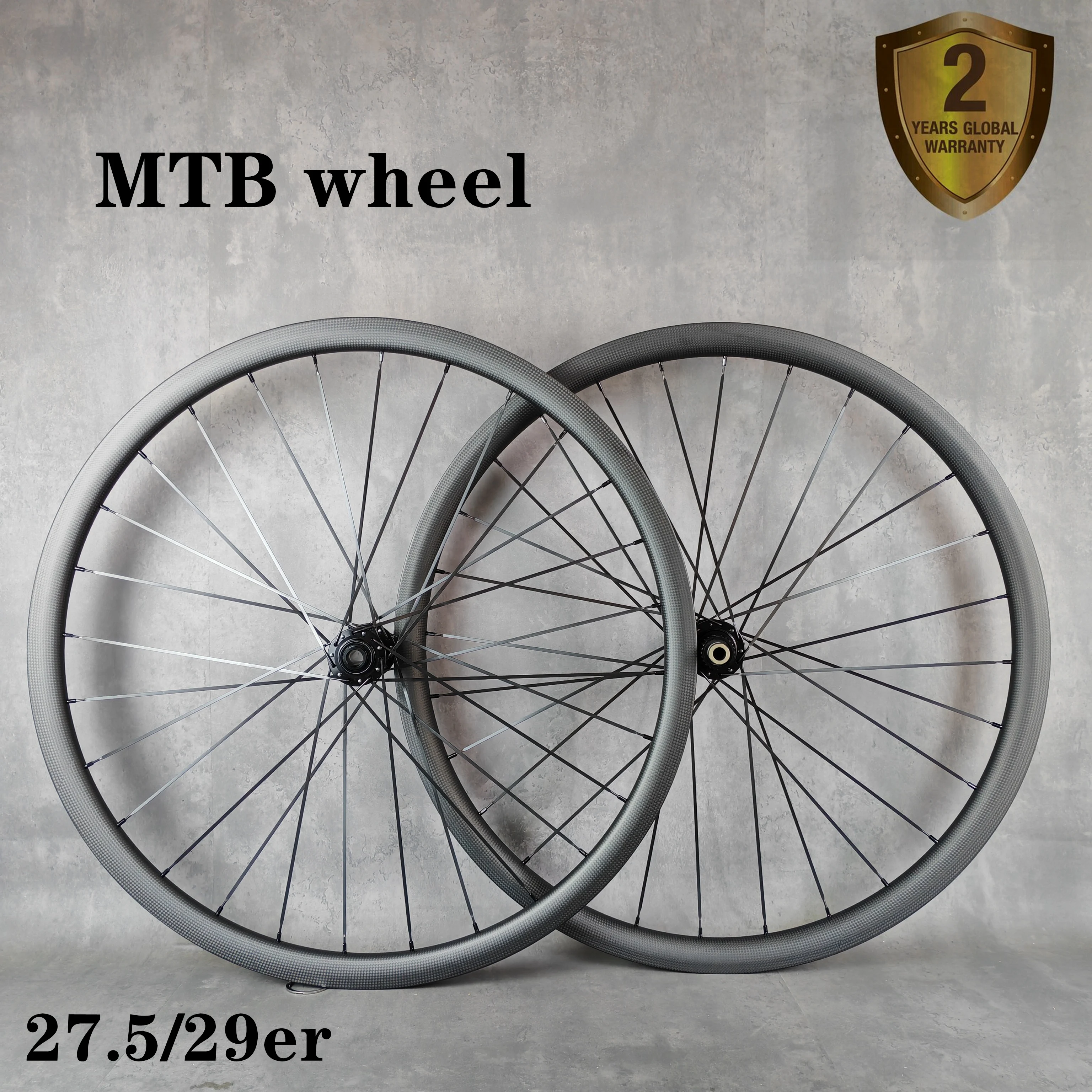 29er Mountain Bikes Carbon Wheels, Tubeless MTB XC Carbon Wheelset, 12V UD Matte Finish,Novatec ,DT Hubs, 30mm Width, 24mm Depth